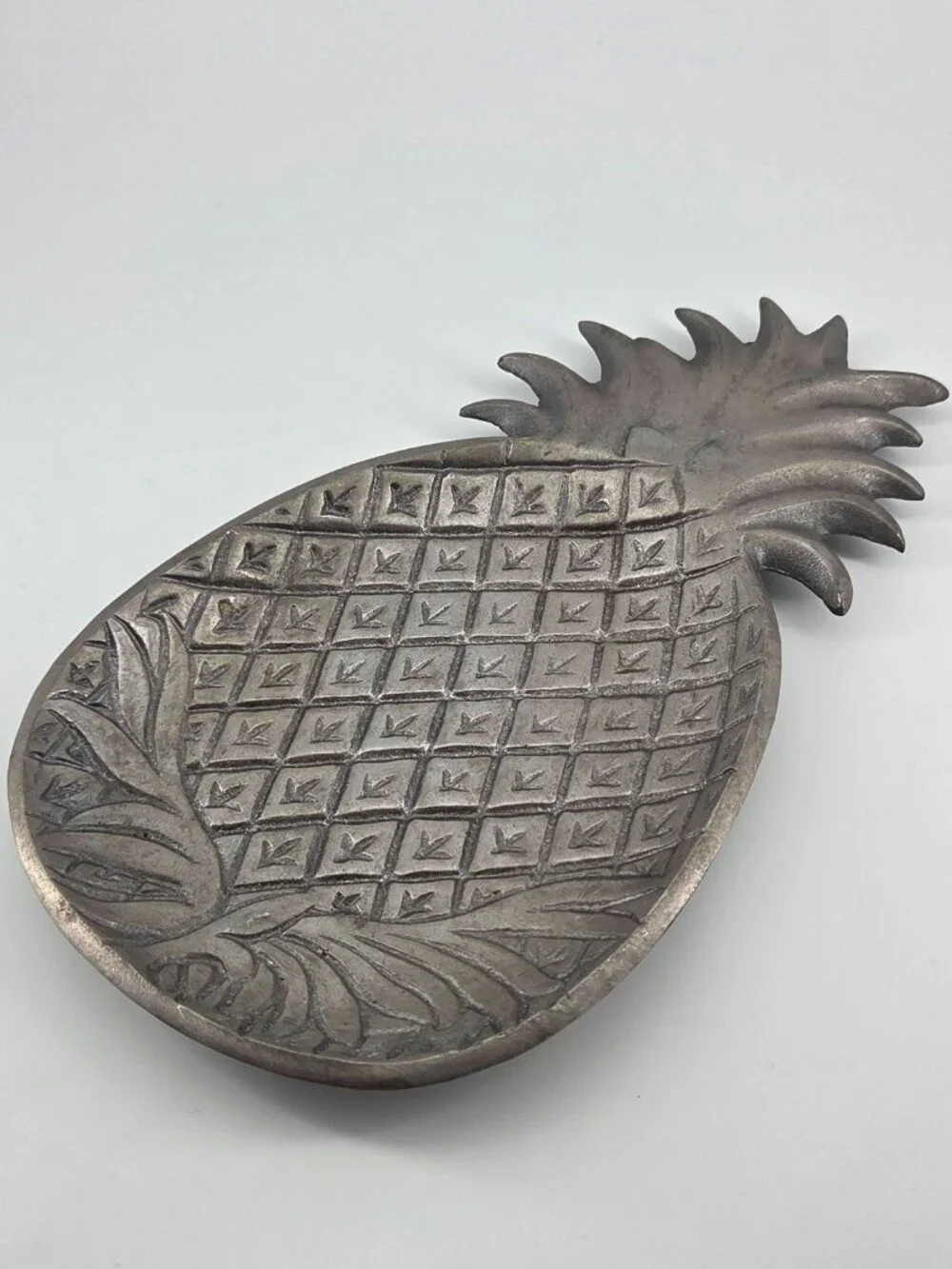 VTG Heavy Cast Metal Pineapple Dish 11